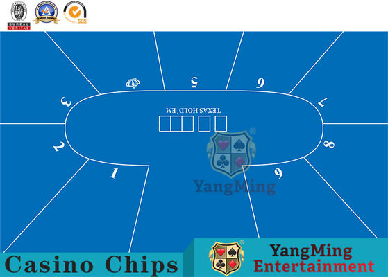 Beli Texas Oval Poker 9-Bit Hiburan Permainan Profesional Taplak Meja Tahan Air Permainan Kartu Taplak Meja Desain Produsen pembuatan online