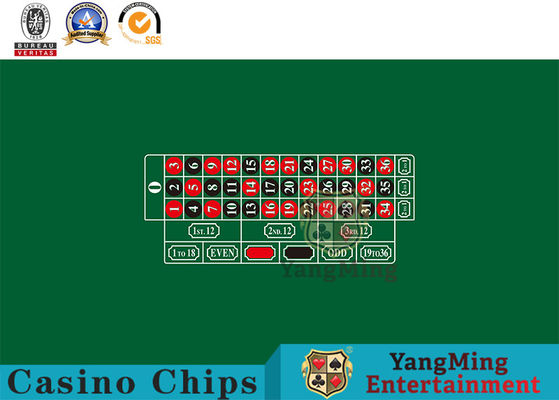 Beli American Single 0 Warna Hijau Standar Roulette Perjudian Meja Poker Chip Taplak Meja Dukungan Tata Letak Tahan Air Kustom pembuatan online