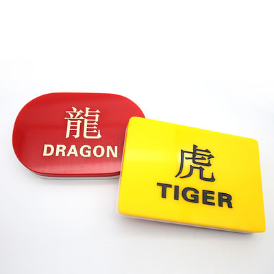 Beli Dealer Plat Pemosisian Ukiran Plastik Akrilik Transparan Tinggi yang Disesuaikan Dragon Tiger Bebas Komisi pembuatan online