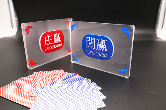 Beli Semi-Frosted Crystal Akrilik Disesuaikan Tombol Dealer Kartu Gratis Texas Hold'Em Baccarat GamingTable Penentuan Posisi Khusus pembuatan online