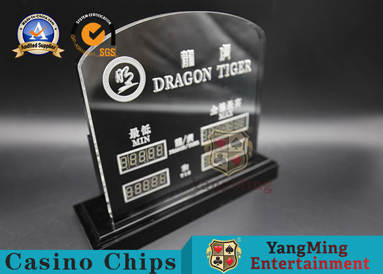 Beli Lampu LED Akrilik Tinggi-Through Lampu Digital Elektronik Batas Taruhan Tanda Merah Hiburan Meja Poker Baccarat pembuatan online