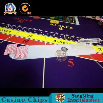 Beli Akrilik Berkualitas Tinggi Pegangan Transparan Solitaire Dispenser Kartu Baccarat Klub Poker Aksesoris Meja Plastik Tanah Liat pembuatan online