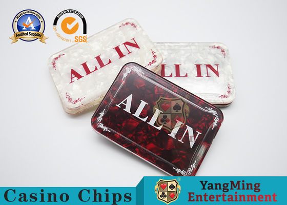 Beli Merah & Putih Hot Stamping Square Positioning Card Texas Hold 'Em Aksesoris Meja Permainan Profesional SEMUA DI Merek Dealer pembuatan online