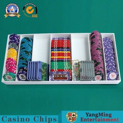 Beli Baki Chip Akrilik Ramah Lingkungan Berkualitas Tinggi Putih ABS Plastik Baccarat Texas Koin Anti-Pemalsuan Chip pembuatan online