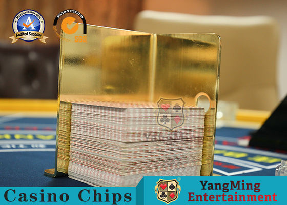 Beli Aksesoris Permainan Kasino Pelapisan Emas SS 8 Pairs Rak Kartu Poker Blackjack Meja pembuatan online