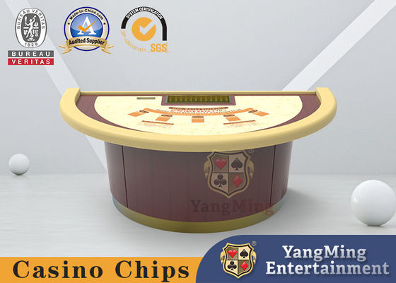Beli Papan MDF Blackjack Poker Permainan Meja Catur Kaki Bulat Setengah Melingkar pembuatan online