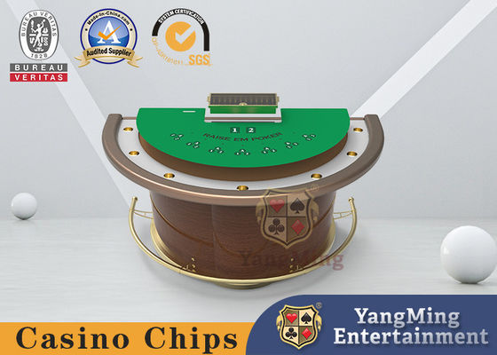 Beli Meja Poker Blackjack Setengah Lingkaran 7Kartu Dengan Taplak Meja Tahan Api pembuatan online