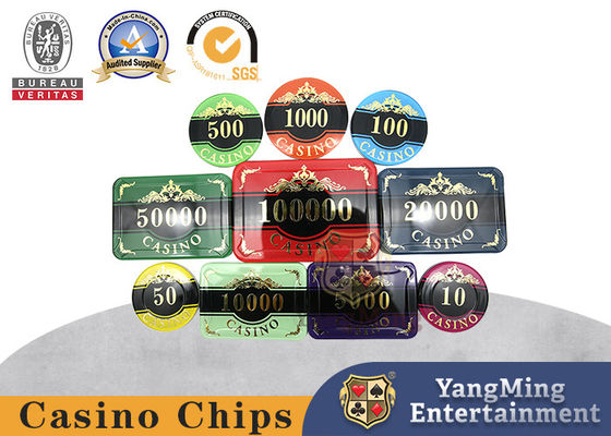 Beli 760 PCS Hot Stamping Plastik Mewah Anti Pemalsuan Casino Chip Set pembuatan online