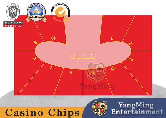 Beli CMYK 10 Orang Texas Holdem Card Game Poker Felt Taplak Meja pembuatan online
