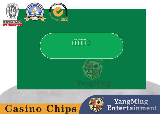 Beli Oval Wordless Printing Esign Kustom Texas Holdem Poker Merasa Taplak Meja Kasino pembuatan online