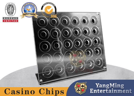 Beli 5 Baris Rak Tantangan Tampilan Koin Berdiri Pemegang Rak Chip Poker pembuatan online