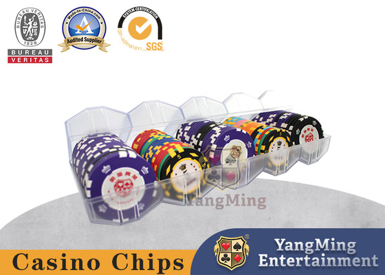 Beli Sepenuhnya Matte Disesuaikan 100 Potongan 45mm Round Casino Chip Tray pembuatan online