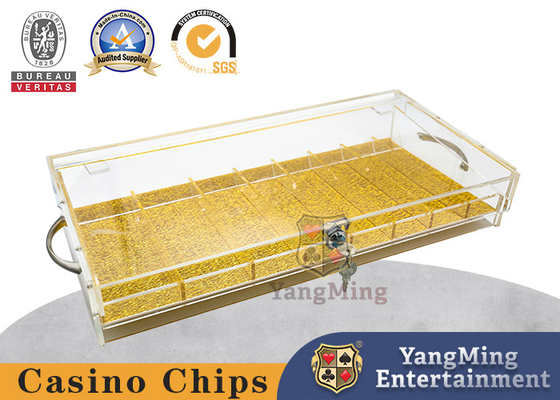 Beli Baki Chip Kasino 8 Baris Akrilik Tebal Sepenuhnya Transparan Untuk Baccarat Texas pembuatan online