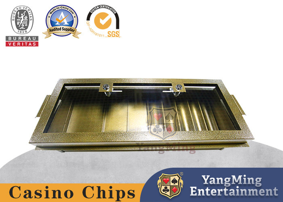 Beli 8 Baris Kombinasi Single Layer Metal Iron Poker Chip Tray Dengan Kunci pembuatan online