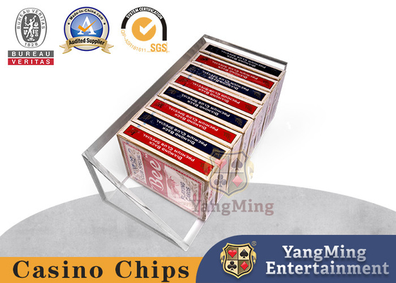Beli 6 Deck Acrylic Full Polish Kasino Buang Holder Untuk Blackjack pembuatan online