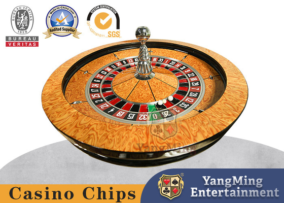 Beli Perjudian 32 Inch Solid Wood Manual Turntable Poker Roulette Table Kustom pembuatan online
