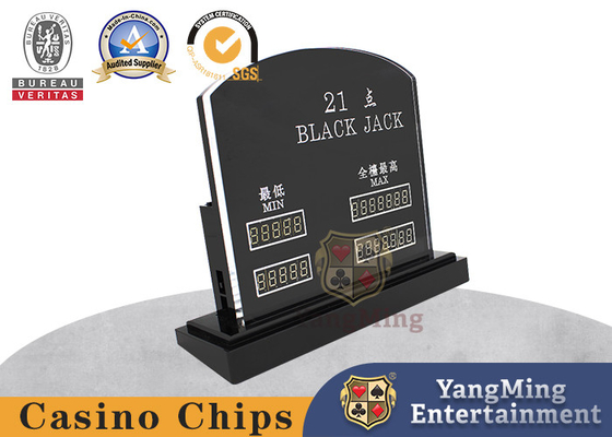 Beli Chip Perjudian Kasino Black Jack Ukiran Akrilik yang Diimpor pembuatan online