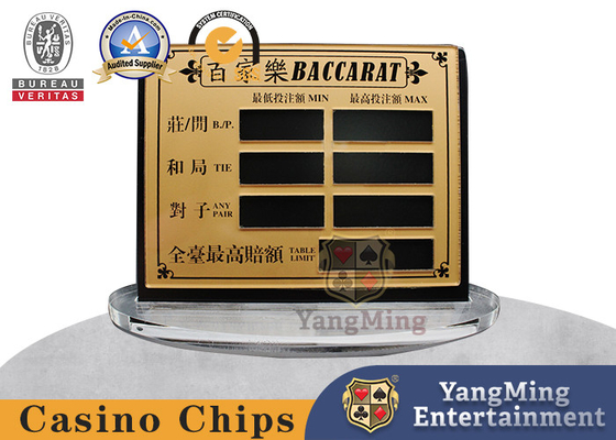 Beli Meja Akrilik Magnet Baccarat Countertop Betting Display Board pembuatan online