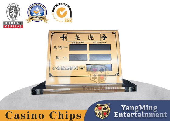 Beli Kartu Tampilan Taruhan Kasino Baccarat Emas Akrilik Tembus Pandang pembuatan online