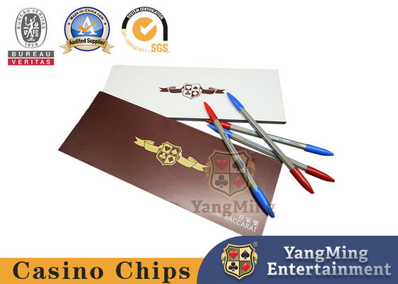 Baccarat Gambling Casino Aturan Permainan Meja Contoh Kartu Catatan Kertas Dapat Disesuaikan