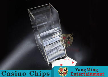 Casino Dedicated Poker Discard Holder , Playing Card Tray Holder For 2 Decks