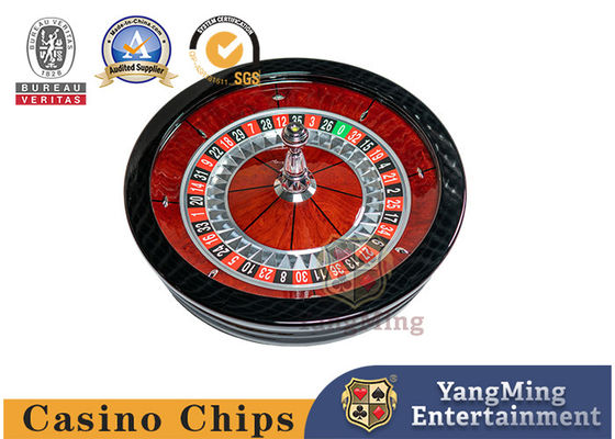 Permainan Meja Poker Kustom Buatan Tangan Roulette Manual Amerika Kayu Solid Diameter 82 Cm