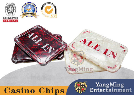 Brand New Akrilik Square ALL IN Posisi Kartu Texas Hold'Em Game Table Full Bet Desain