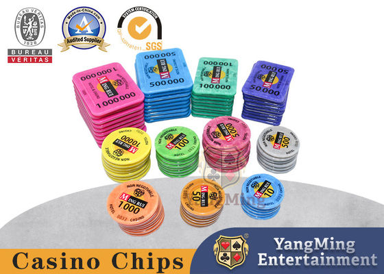 New Defined RFID Casino Table Akrilik Crystal Poker Chip Set Dengan 760 Pembawa Chip