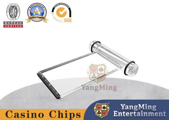 Transparent Acrylic Profit Board Baccarat Roulette Poker Meja Kotak Tip Kartu Sampah