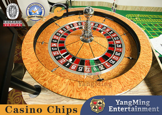 International Casino Club 32 Inch Roda Roulette Solid Kayu Putar Dengan Bola Resin