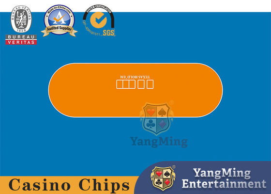 Pakaian meja permainan Texas Hold'Em khusus untuk kasino, tahan air dan warna logo yang dapat disesuaikan