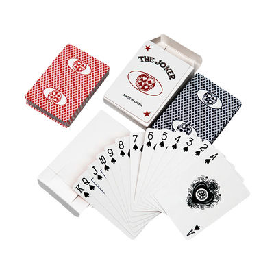 310g Jerman Blackchip Kasino Kartu Poker Disesuaikan Dua Desain Warna Baccarat Dragon Tiger Poker Kartu Meja Game