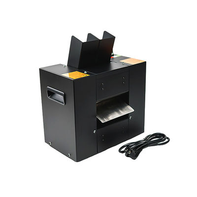 Black Stainless Steel Card Shredder Untuk Double Port Casino Poker Tables Untuk Card Shredding Machine