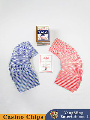 310g Diimpor Merah Biru Lebah Hitam Core Poker Card Baccarat Meja Perjudian Dedikasi Kartu Main