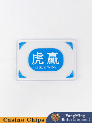 Naga dan Harimau Poker Marker Meja Perjudian Permainan Meja Cina dan Inggris Silk Screen Printing