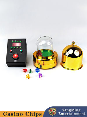 Customized Electric Dice Cup, Black Control Box, Ukuran Meja Poker Untuk Shiny Gold Casino
