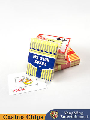 Stok Tersedia Texas Surat Besar Kartu Plastik Frosted Poker Meja Permainan Meja Atas Kartu Mainan