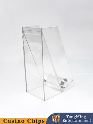 Baccarat Poker Table Discard Holder Acrylic Transparan 8 Deck Permainan Kartu Kotak