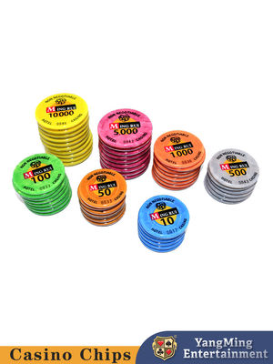 Chip Kasino Custom Baru ABS Akrilik Tiga Lapisan Chip Poker Chip Set Dengan 760 Chip Pembawa