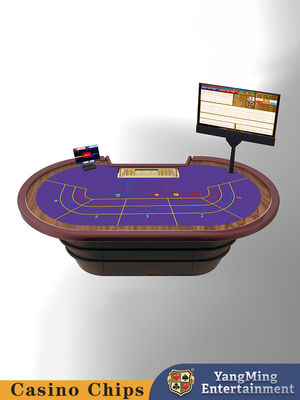 Casino Deluxe Chip Sensor Meja Poker Player Layout Meja Poker yang dapat disesuaikan