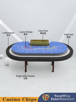 Hiburan Khusus 8-Bit Lipat Poker Meja Baccarat Kasino Tablecloth Poker Game