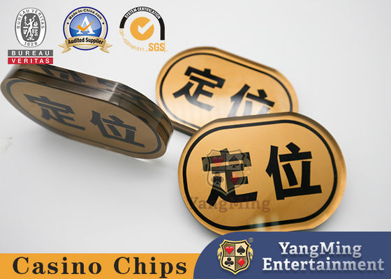 Pabrik Kustom Asli Texas Hold '' Em ​​Poker Bermain Kartu Taruhan Tombol Sedikit Hilang Buta Membunuh Potongan Cadangan