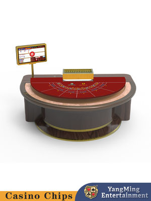 Disesuaikan Baccarat Lucky Six Casino Game Poker Meja Setengah Bulat Casual Kartu Game Catur Meja