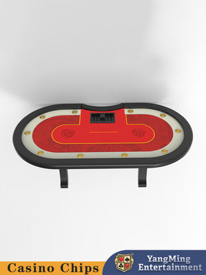 Simple Folding Texas Hold'em Poker Table 10 Pemain Poker VIP Kartu Game Table
