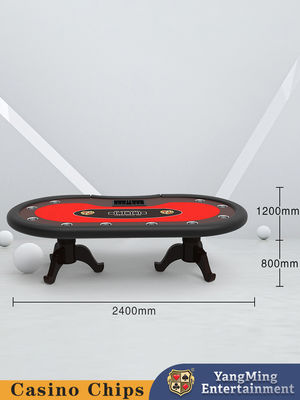 Custom Texas Hold'em Poker 10 Pemain Hiburan Meja Permainan Hiburan Club Liburan Poker Game Counter Table