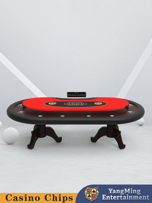 Desain Kayu Solid Warna Kayu Asli Kaki Cakar Harimau Custom Texas Hold'em Meja Poker Klub Poker Meja Gaming