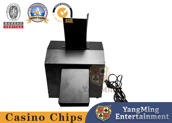 Black Automatic Playing Card Shredder Kasino Poker Mesin Kartu Runtuh Penghapusan Poker Kneader