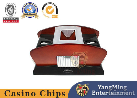 Pabrik Jual Langsung Log Warna Baterai Daya Universal Card Shuffler Texas Holdem Meja 2 Set Of Card Otomatis Shuffler
