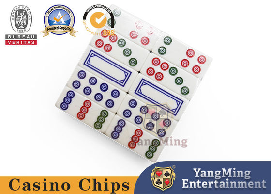 Meja Perjudian Internasional Paijiu No. 20 tahan abrasi Melamine Domino Pai Gow dengan dadu