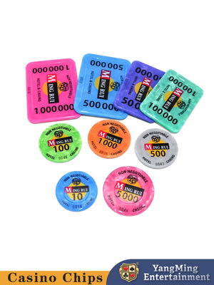 Kualitas Grosir RFID Smart Chip Poker Chip Set Baccarat Kasino Hiburan Game Smart Identifikasi Kode Chip